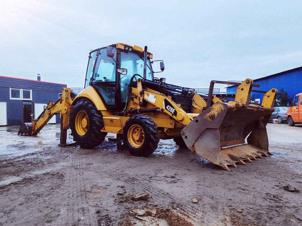 retrocargador cat 428e