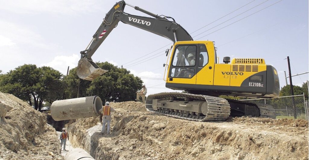 excavadora volvo ec210b