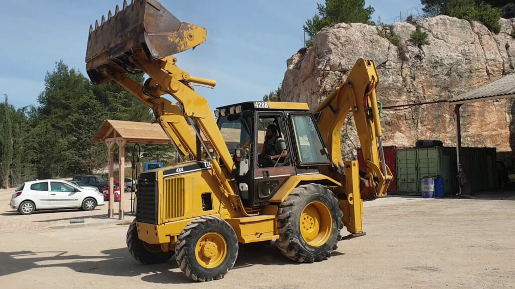 retrocargador cat 428b