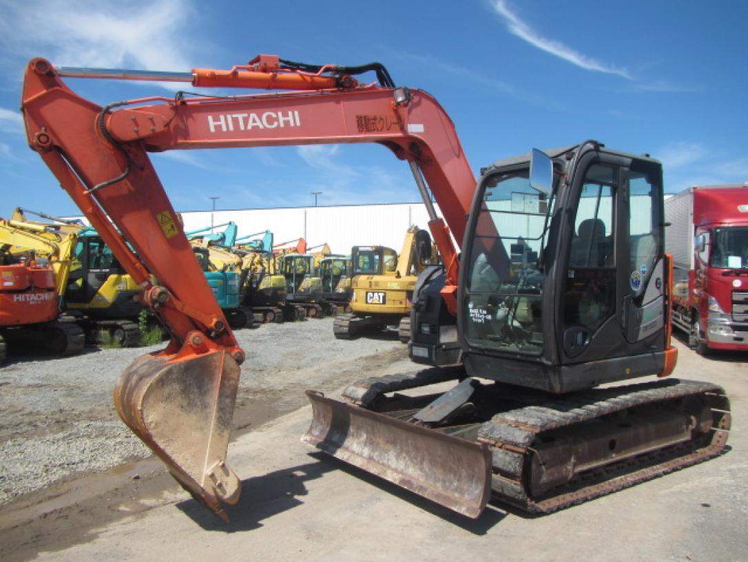 Maquinaria pesada usada excavadora hitachi zx75us-5b sn X0107