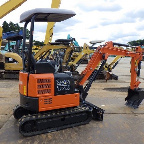 Maquinaria esada usada Miniexcavadora Hitachi ZX17U-5A SN X7558