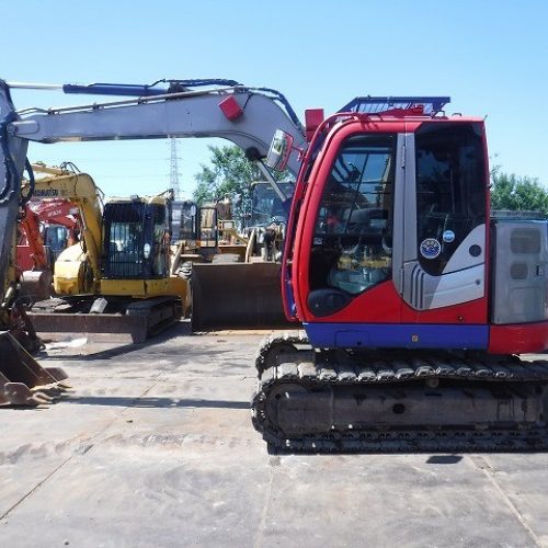 Maquinaria pesada usada Excavadora Hitachi ZX75USK-5B SN X1118 (1)