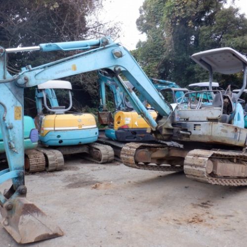 Maquinaria pesada usada Miniexcavadora Hitachi AX50U-3, SN X195