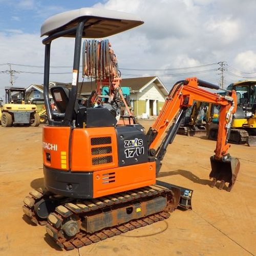Maquinaria pesada usada Miniexcavadora hitachi ZX17U-5A sn x6007