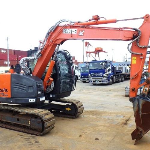 Maquinaria pesada usada excavadora hitachi ZX75US-5B SN X2370