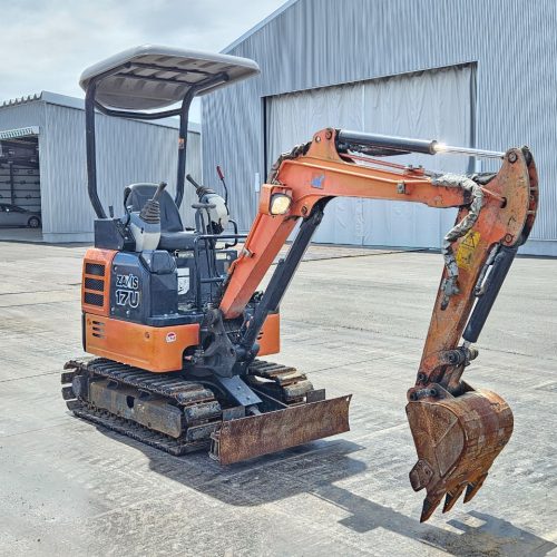 Maquinaria pesada usada miniexcavadora hitachi ZX17U-5A SN X2002