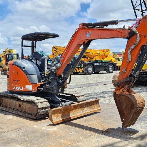 Maquinaria pesada usada miniexcavadora hitachi ZX40U-5B, SN X0711