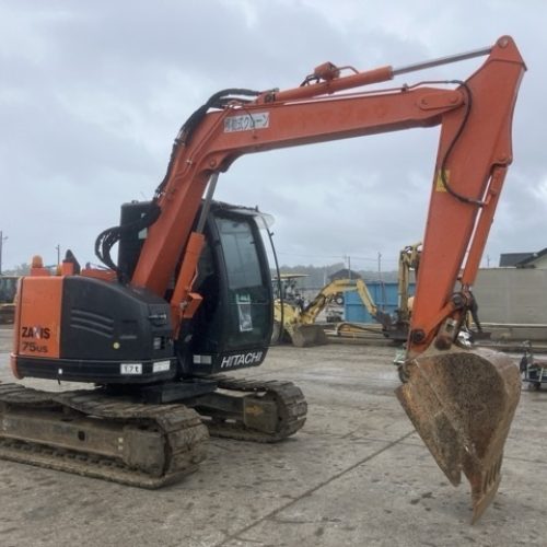 maquinaria pesada usada excavadora hitachi ZX75US-5B, SN X2086-1
